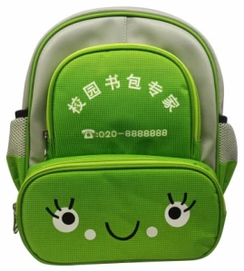 School Backpack TPE-22321 — 双色小方格PU